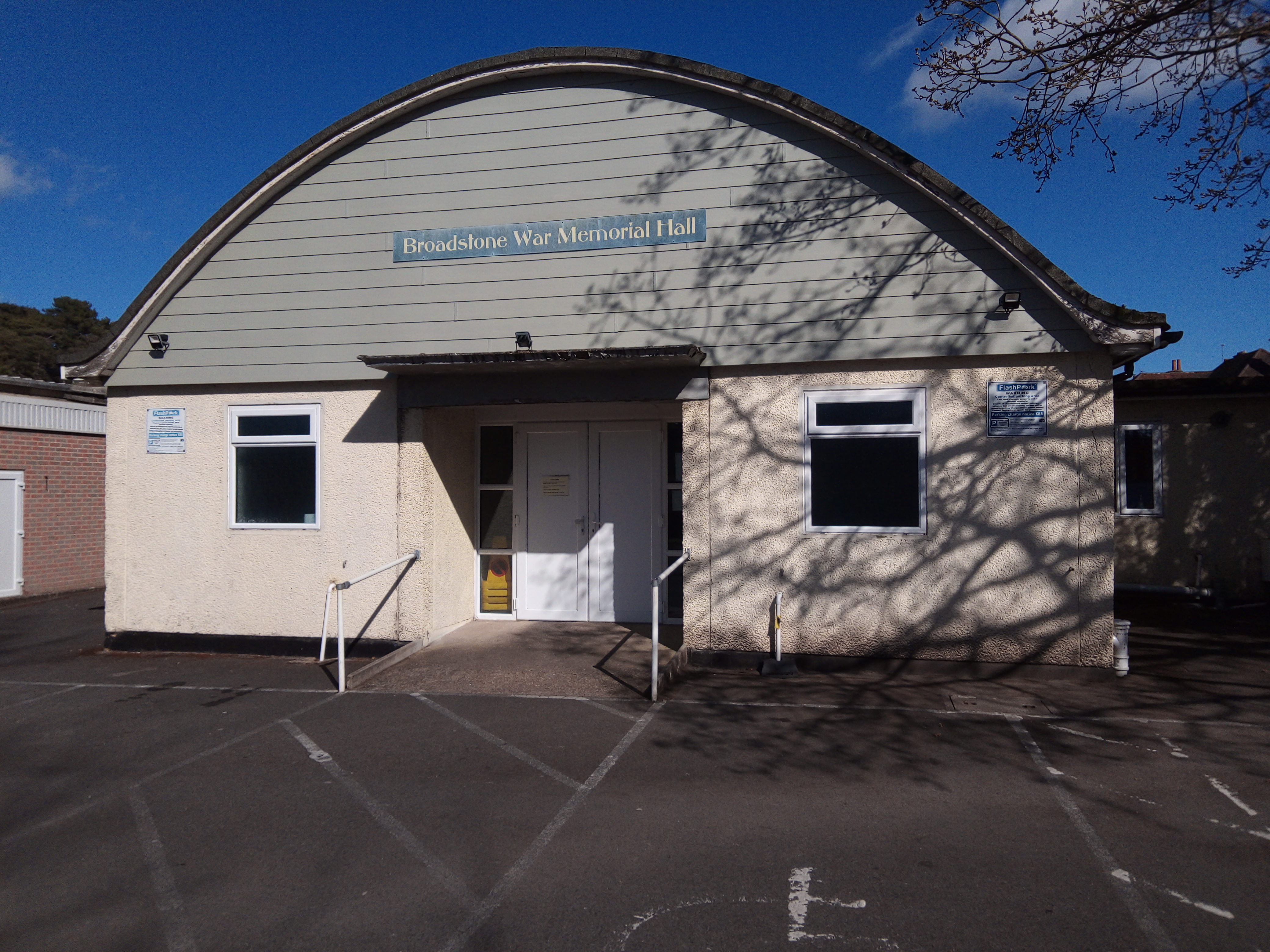 The entrance to the hall